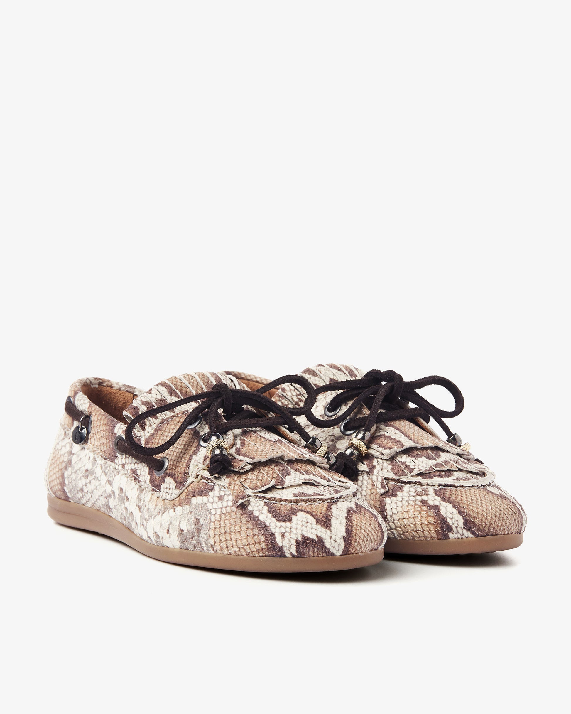 VIA VAI slangenprint dames loafers June Loua