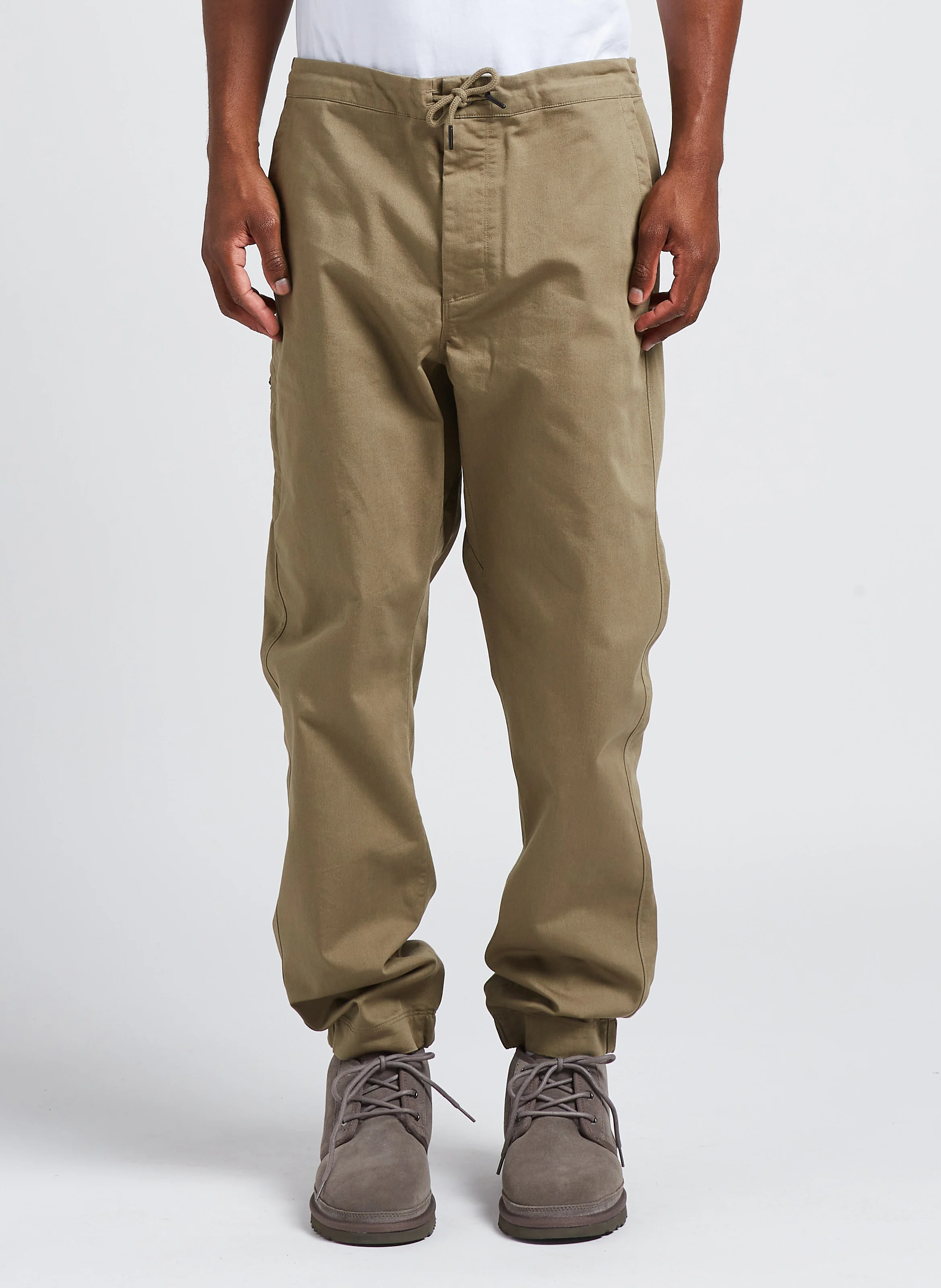 TWILL TRAVELER - Pantalon droit en coton bio mélangé| Vert