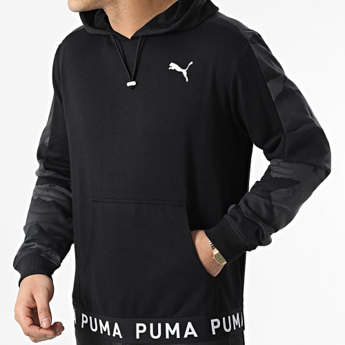 Sweat Capuche Train 521546 Noir Gris Camouflage