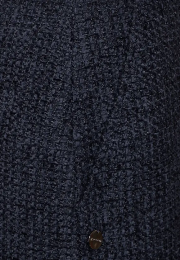 Bouclé Minirock - deep blue