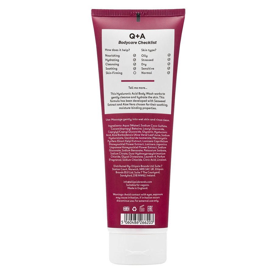 Q+A Hyaluronic Acid Body Wash 250ml