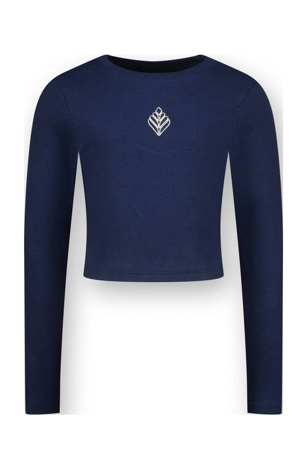 Vingino longsleeve Basic met printopdruk donkerblauw