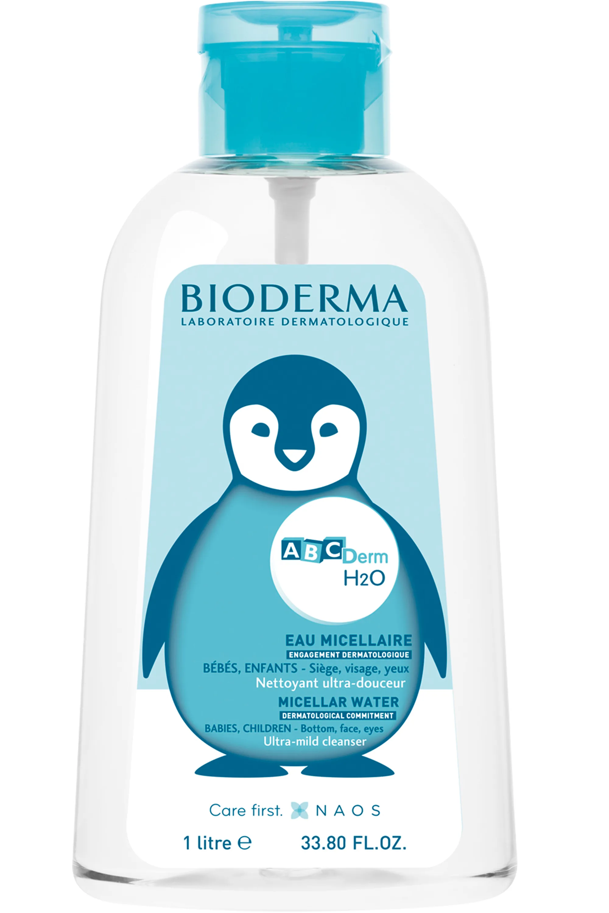 Bioderma Eau micellaire bébé & enfant ABCDerm H2O-1 L