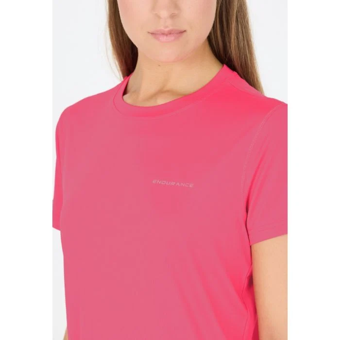 Endurance Dame T-shirts Yonan Performance V2 SS Tee Pink