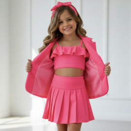 Cute elegant set - neon roze