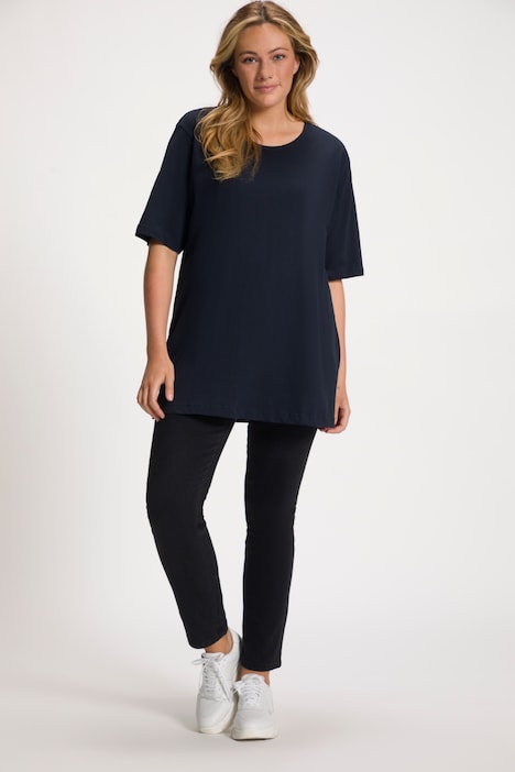 T-Shirt, Rundhalsausschnitt, Relaxed, Halbarm