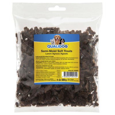 QUALIDOG Hundeleckerli Semi-Moist Glutenfrei Lamm 500g