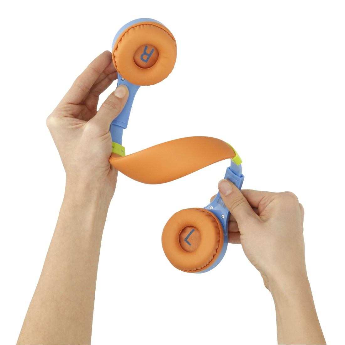 Kids Guard Kinder On-Ear Kopfhörer 85dB Begrenzte Lautstärke 3.5mm Klinken Anschluss (00184106) - Blau / Orange
