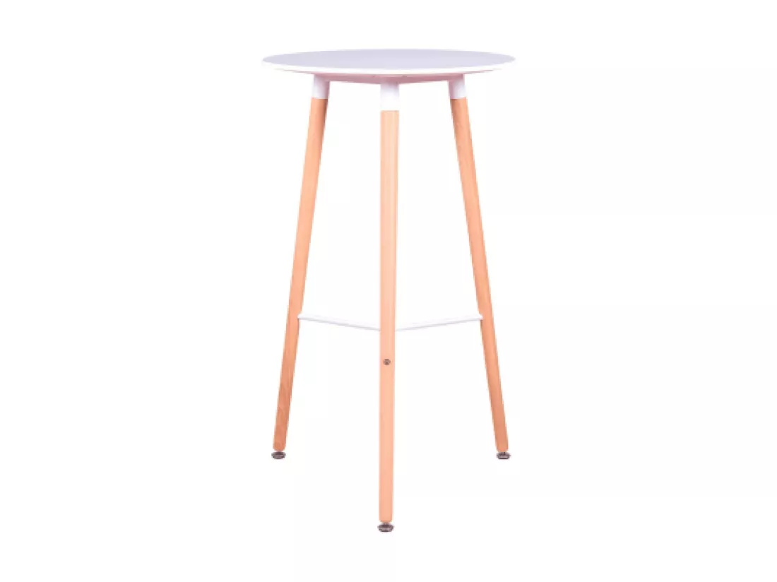 Table haute de style Nordic (102cm) - Palermo - Blanc