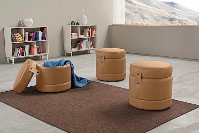 Egoitaliano Hocker »Tonder, Designhocker als Blickfang mit tollen Details« 1 Stk. tlg. inkl. Stauraum