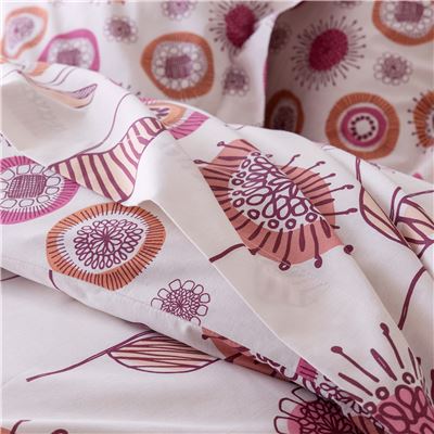 Linge de lit à fleurs