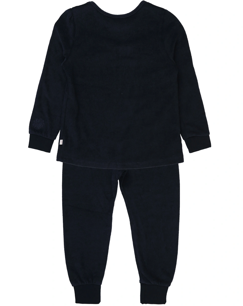 Frottee-Schlafanzug lang NIGHTTIME in dark blue