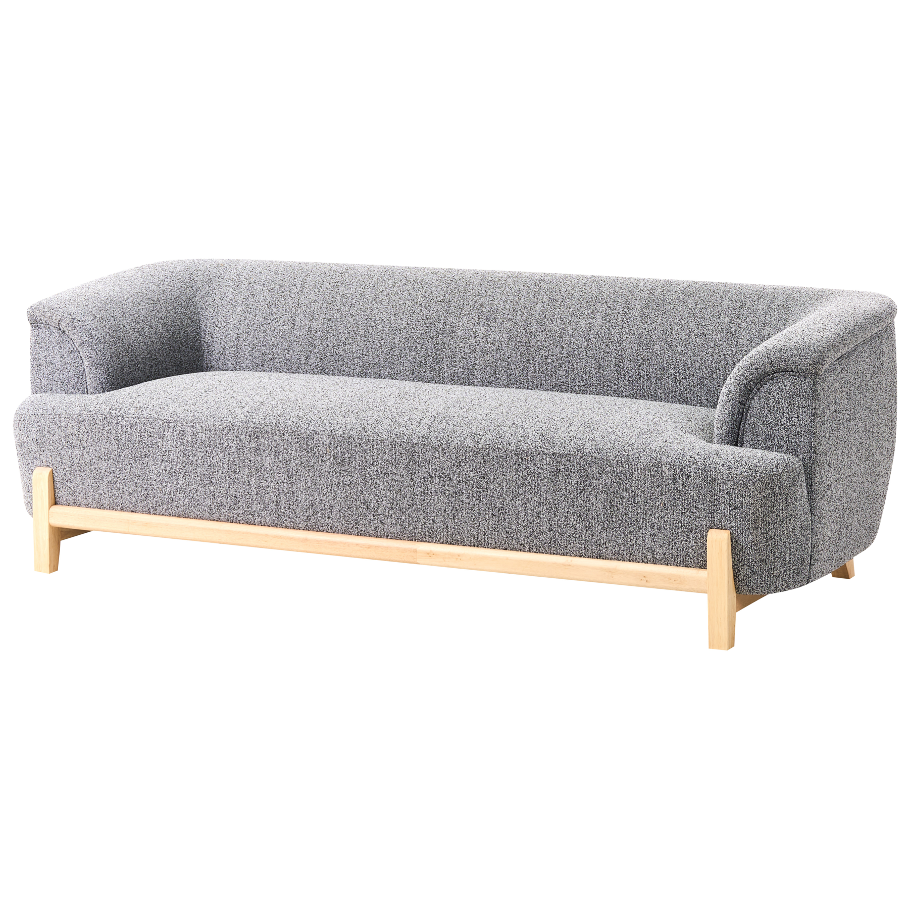 Beliani - ALNOR - Driezitsbank - Donkergrijs - Polyester