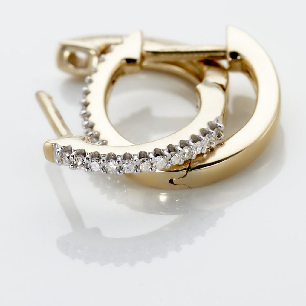 Creoles Or Jaune Aryanna Diamants