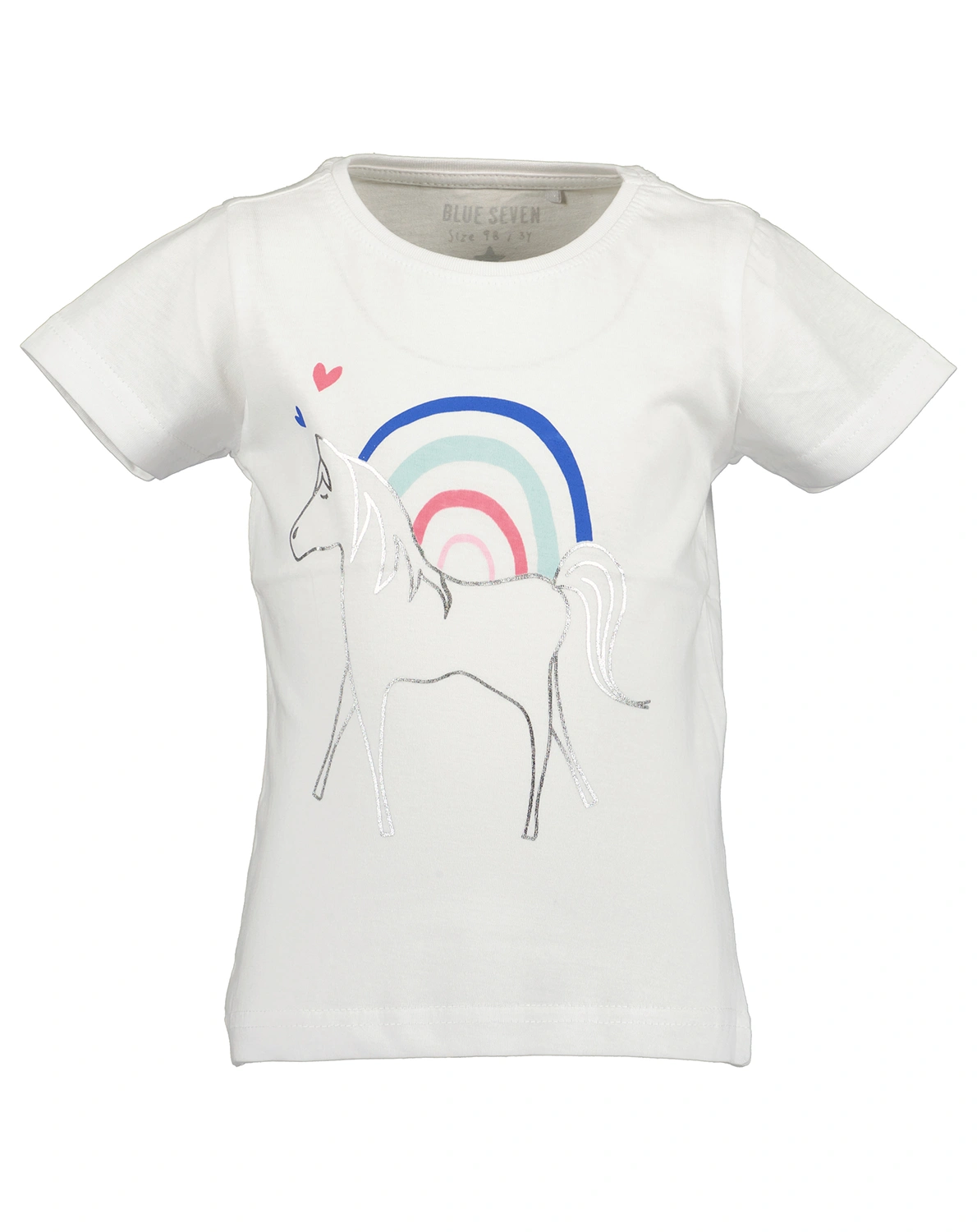 T-Shirt HORSE & RAINBOW in weiß