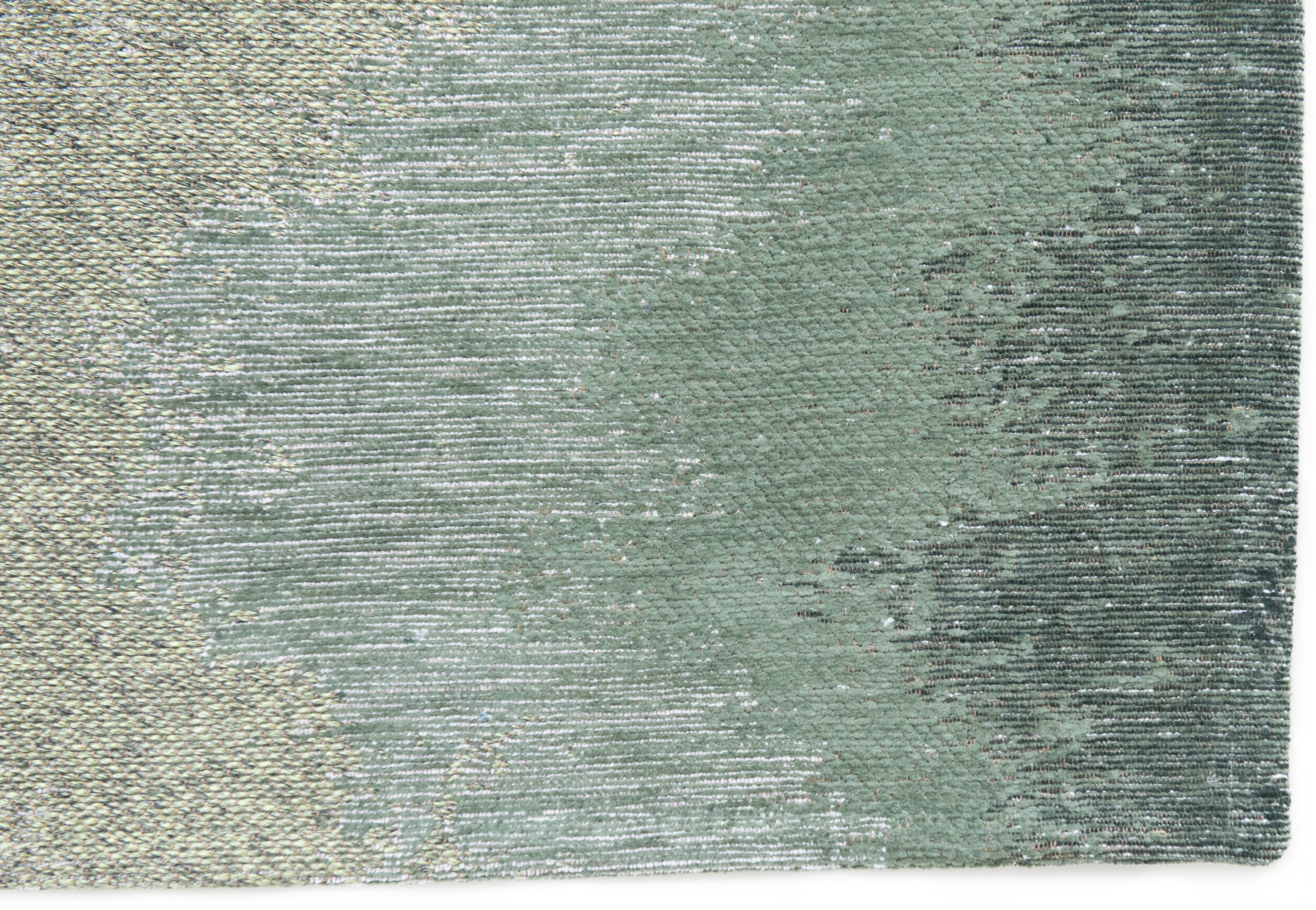 Vloerkleed Palm Green 9331 Lagoon  | Louis de Poortere