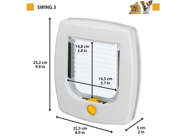 Ferplast DRZWI SWING 3B BRĄZ