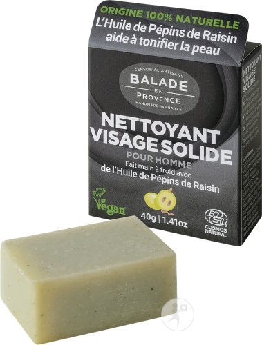 Balade En Provence Nettoyant Visage Solide Pour Homme 40g