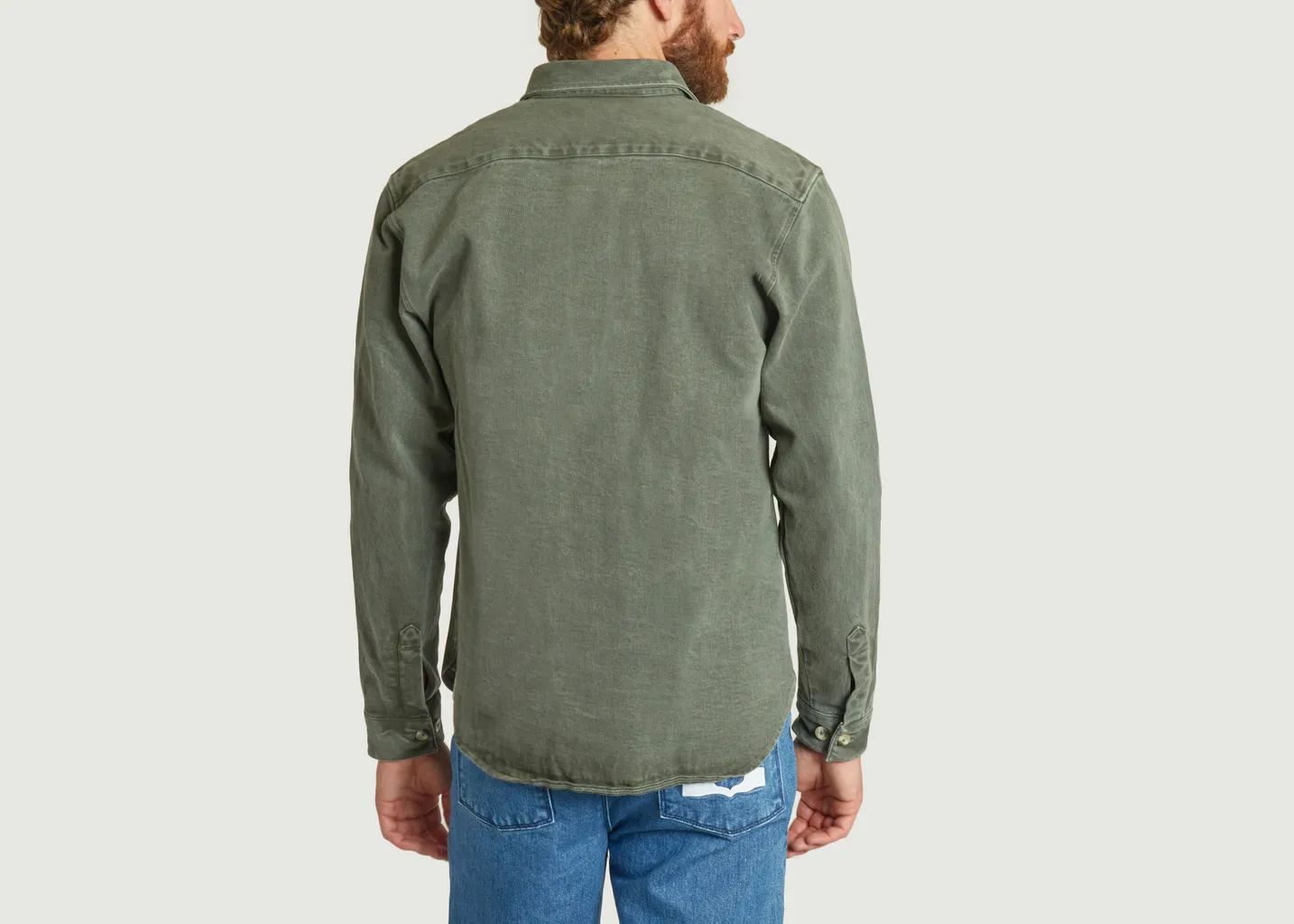 Surchemise en twill de coton épais Cuisse de Grenouille