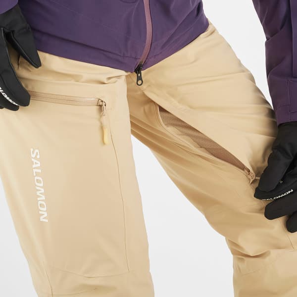 Pantalon de ski SALOMON BRILLIANT PANT W SAFARI