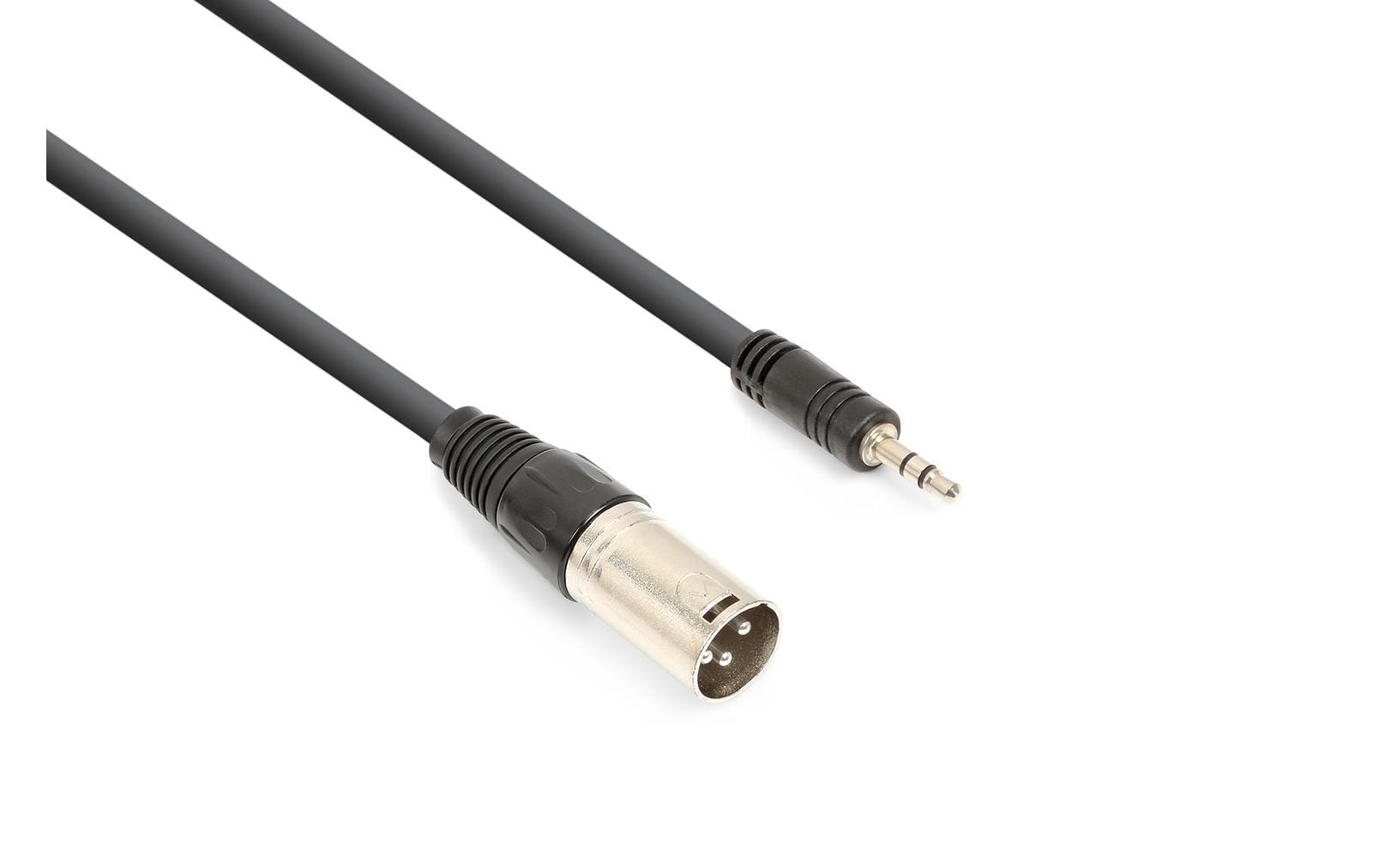 CX318-05 XLR 3 Pole, male - 3.5 mm Klinke 0.5 mAudiokabel XLRm - 3.5 male, sym., 0.5m