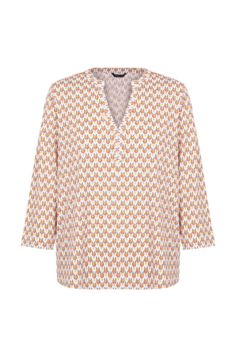 Blusa de malha com gola alta - Fúcsia