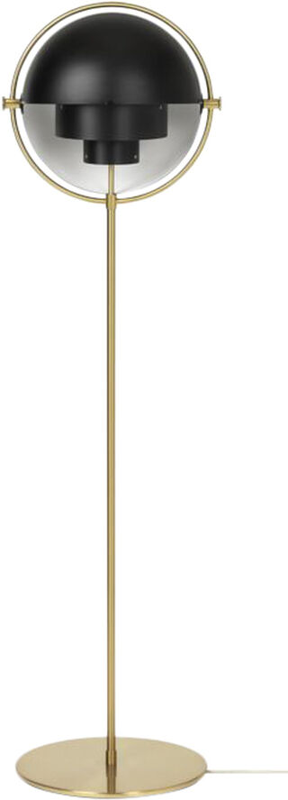 Gubi Multi-Lite Floor Lamp - Brass base Messing/sort