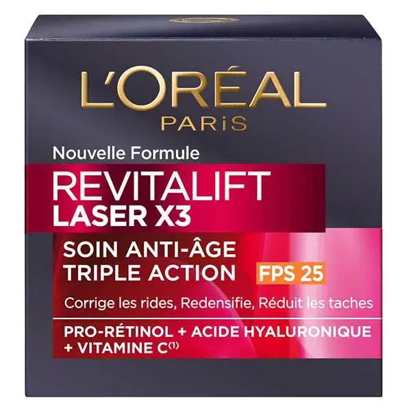 Creme de dia Revitalift LaserX3 FPS 25 da L'Oréal Paris, 50ml