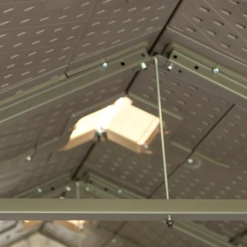 Galpão de armazenamento de plástico com 2,4 m de largura x 4,5 m de profundidade