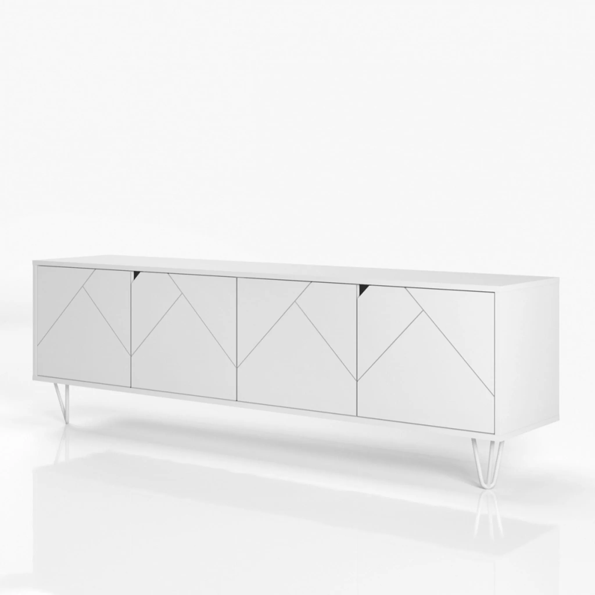 Nexera Meuble Audio-Vidéo Slim - Blanc