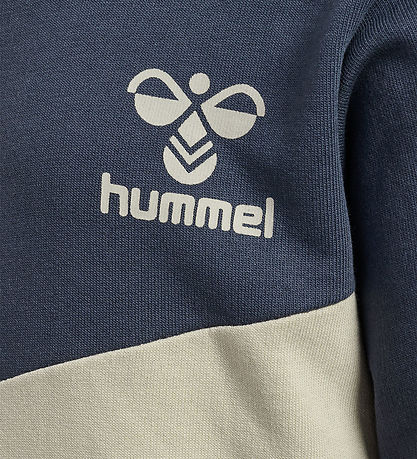 Hummel Sweatshirt - hmlSkye - Ombre Blue m. Matt Armygrün