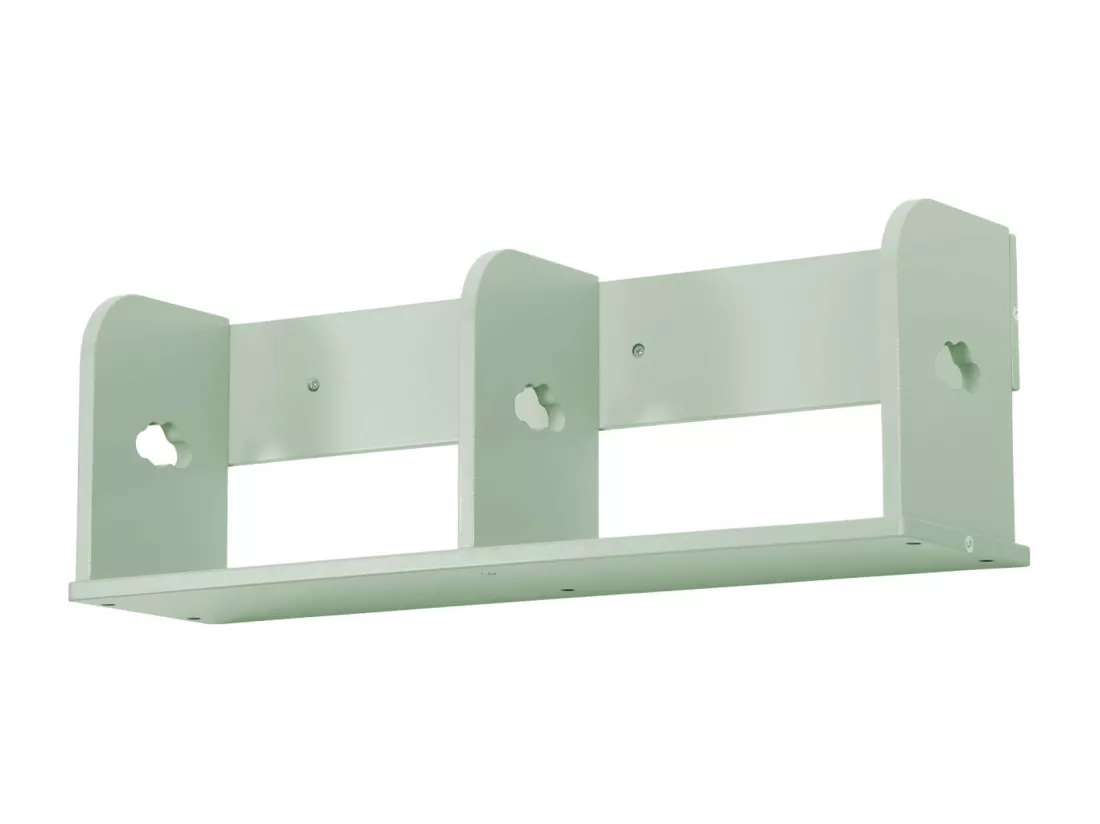 Étagère murale verte rangement chambre enfant 60cm