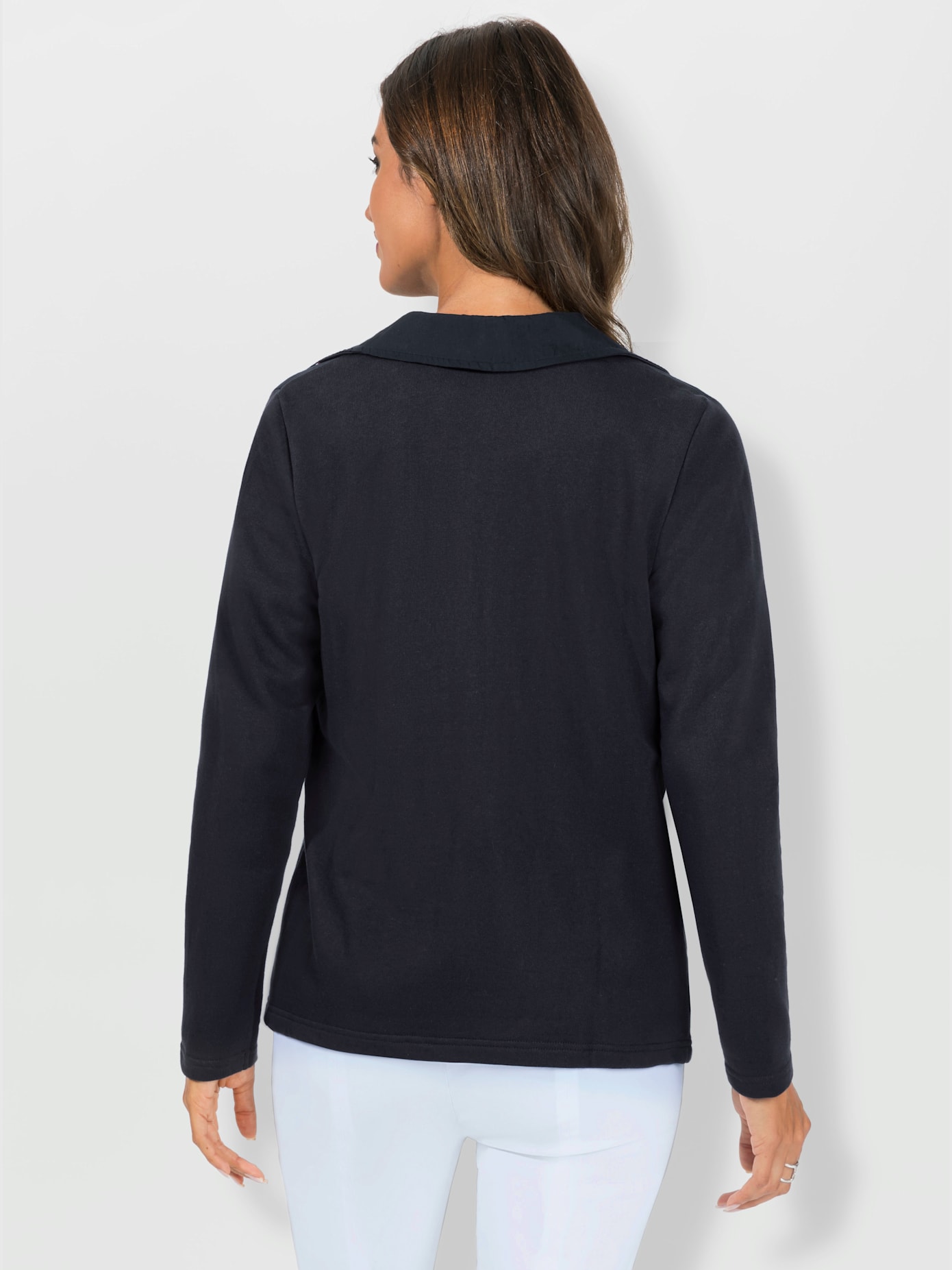 Veste sweat contrastes mode