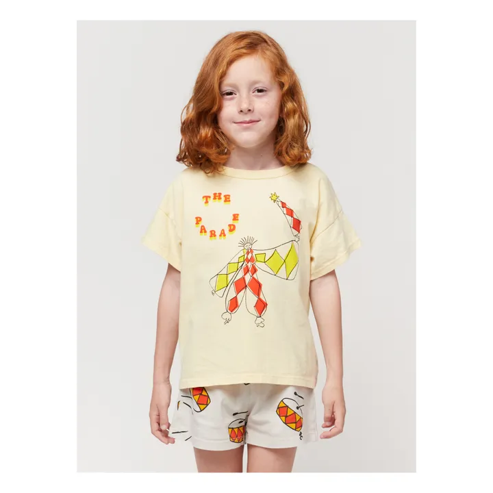 Bobo Choses Short Coton Bio Tambours | Gris galet