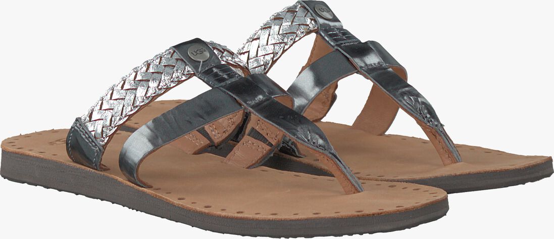 UGG zilveren ugg teenslippers audra