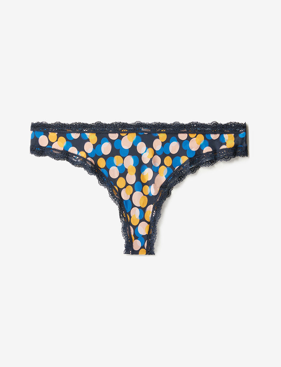 Tanga - xmas dots bleu empire