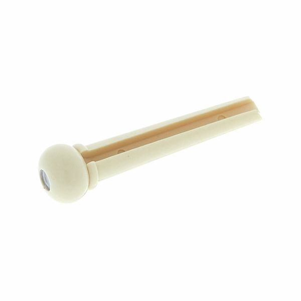 Harley Benton Bridge Pin Set Ivory mit Punkt