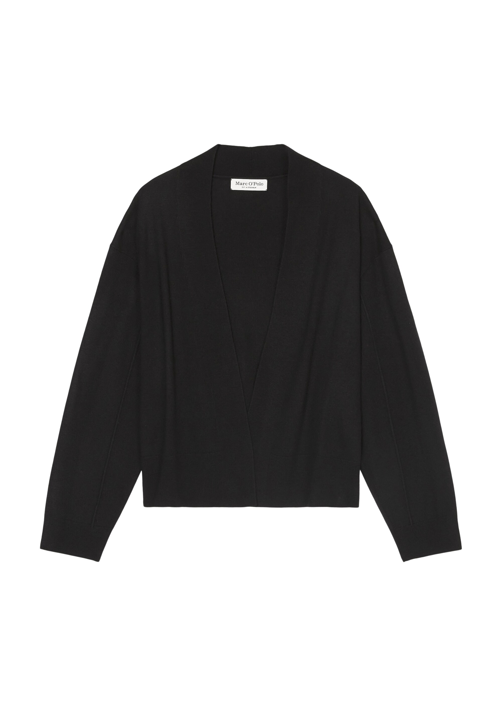 Cardigan loose aus Schurwolle-Viskose-Mix
