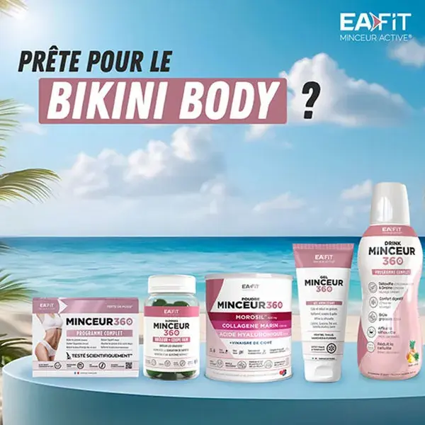 Eafit Slimming 360 Powder - Morosil + Colágeno Marinho + Ácido Hialurônico - Pacote com 3 sachês de 275g