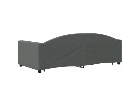 VIDAXL - Lit de jour avec lit gigogne gris foncé 90x190 cm tissu