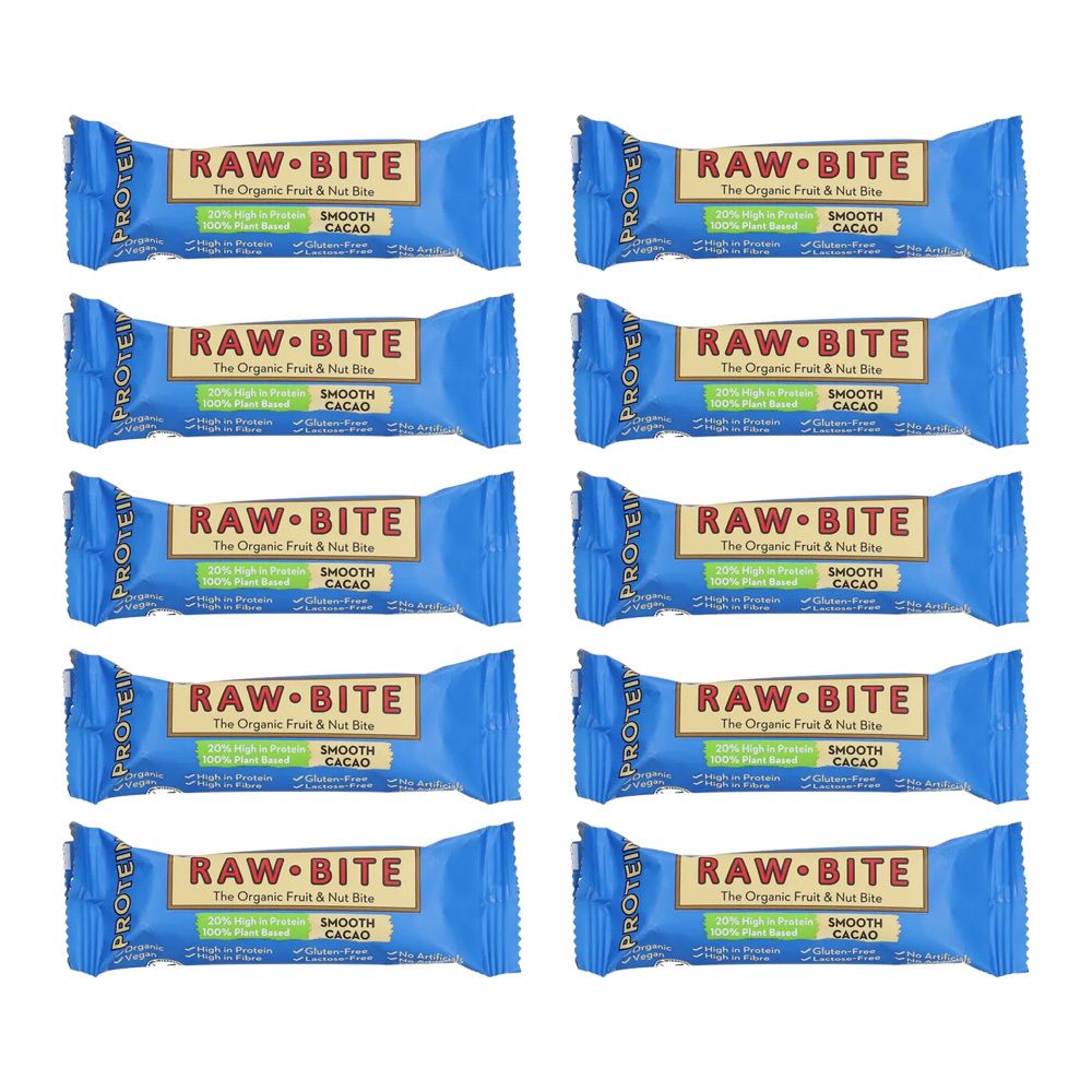 RAWBITE Protein Frucht- & Nussriegel Smooth Cacao