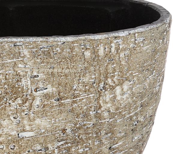 Dehner Keramik-Jardiniere Lana, oval, braun,