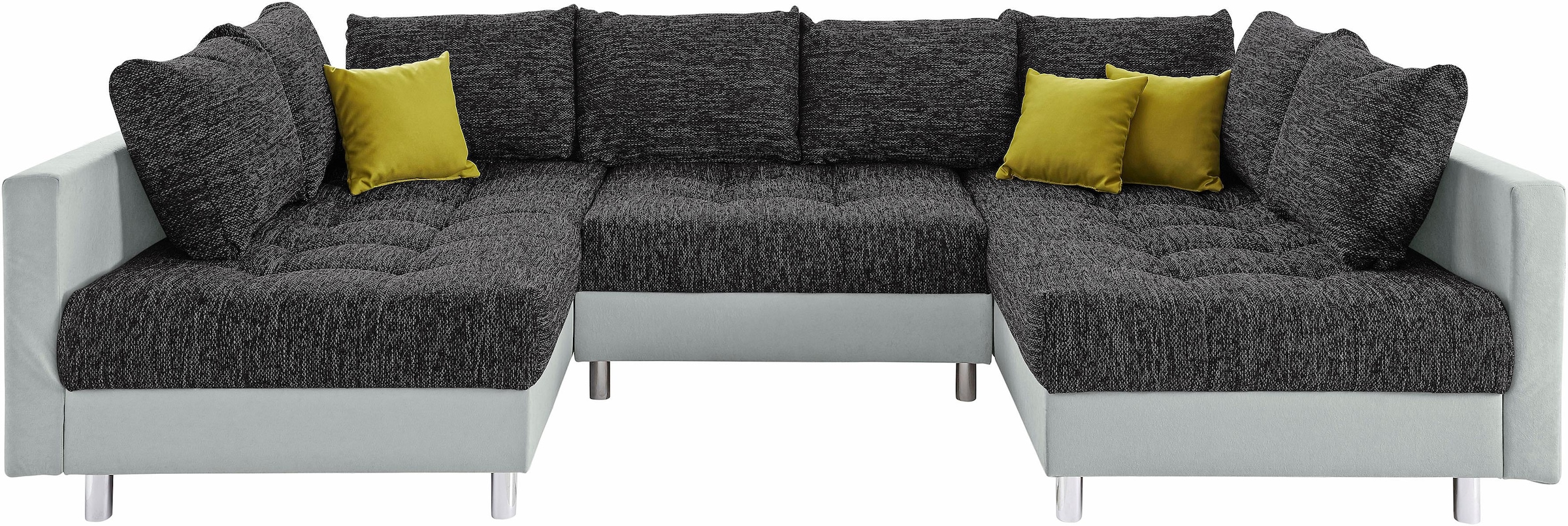 COLLECTION AB Wohnlandschaft »Antonia U-Form« mit Federkern und zusätzlichem Hocker