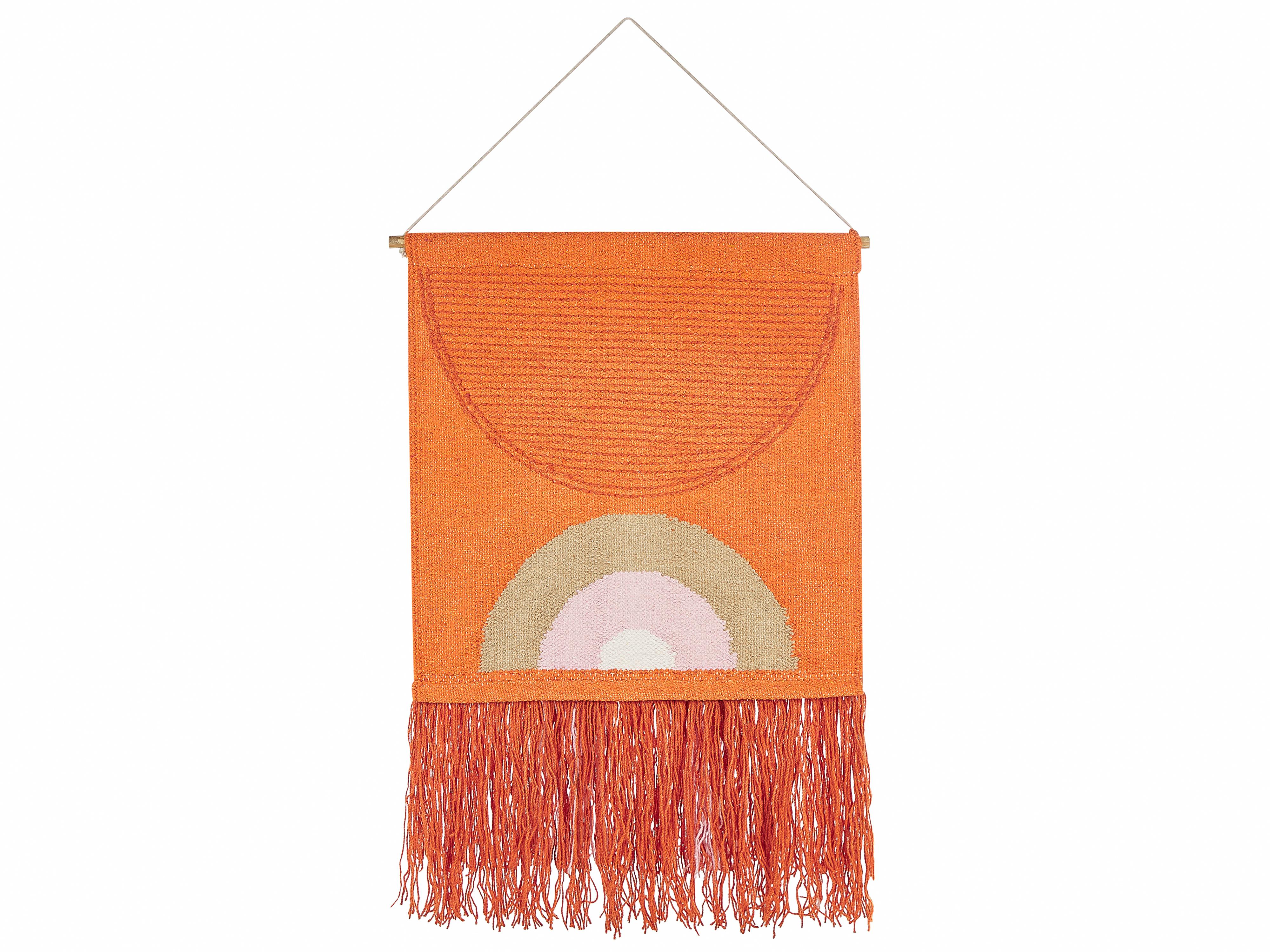 Stoffen wanddecoratie KAMALIA Katoen 112 cm Oranje