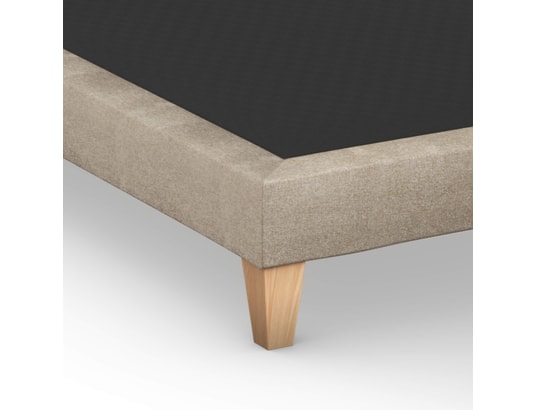 SOMEO - Sommier 120 x 190 Sommier déco tapissier beige 120 x 190