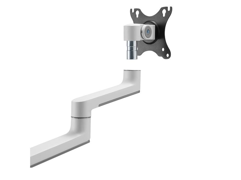 NEOMOUNTS Tischhalterung DS60-425WH1 bis 8 kg – Weiss Full-Motion-Tischhalterung für 17-27