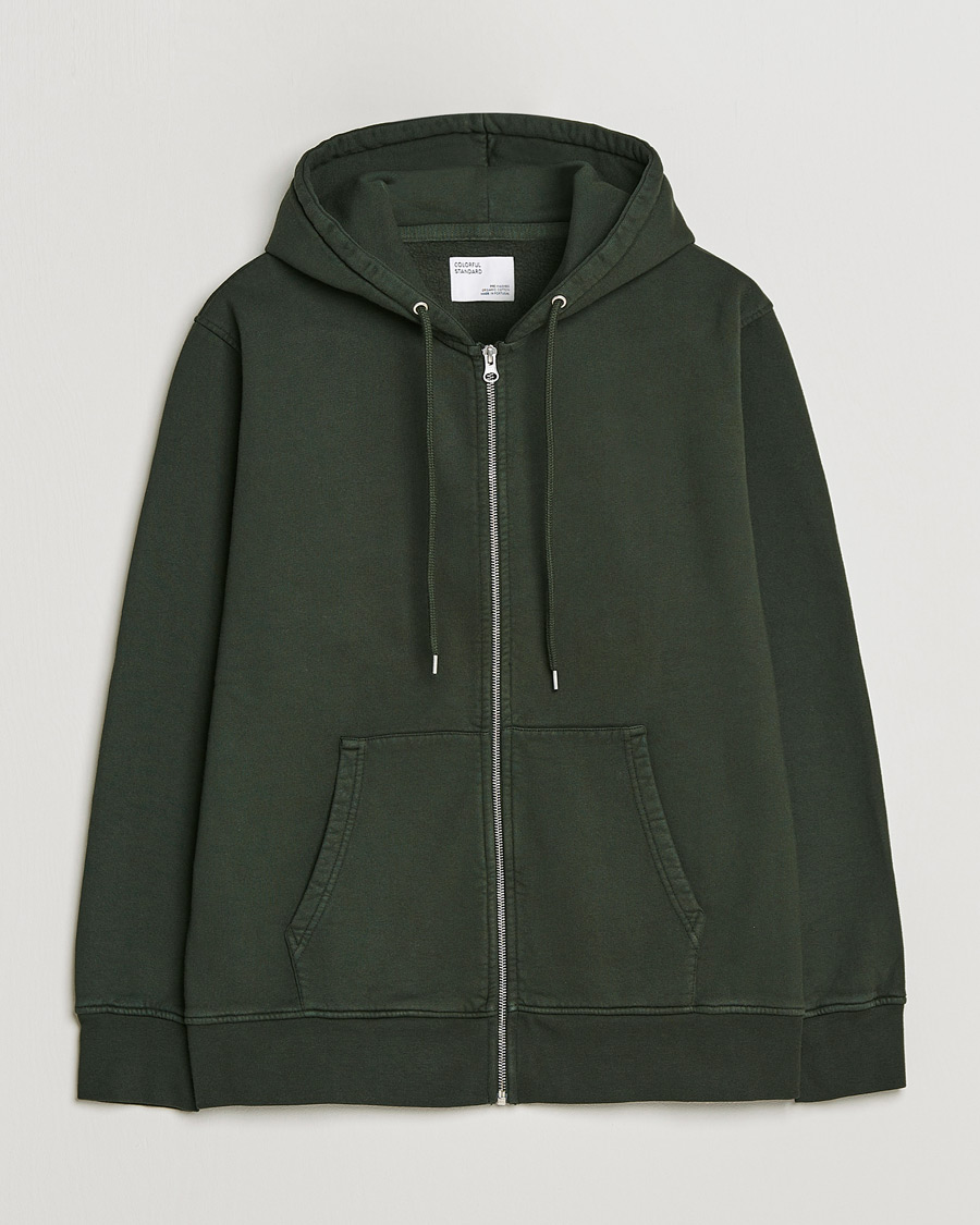 Colorful Standard Classic Organic Full Zip Hood Hunter Green
