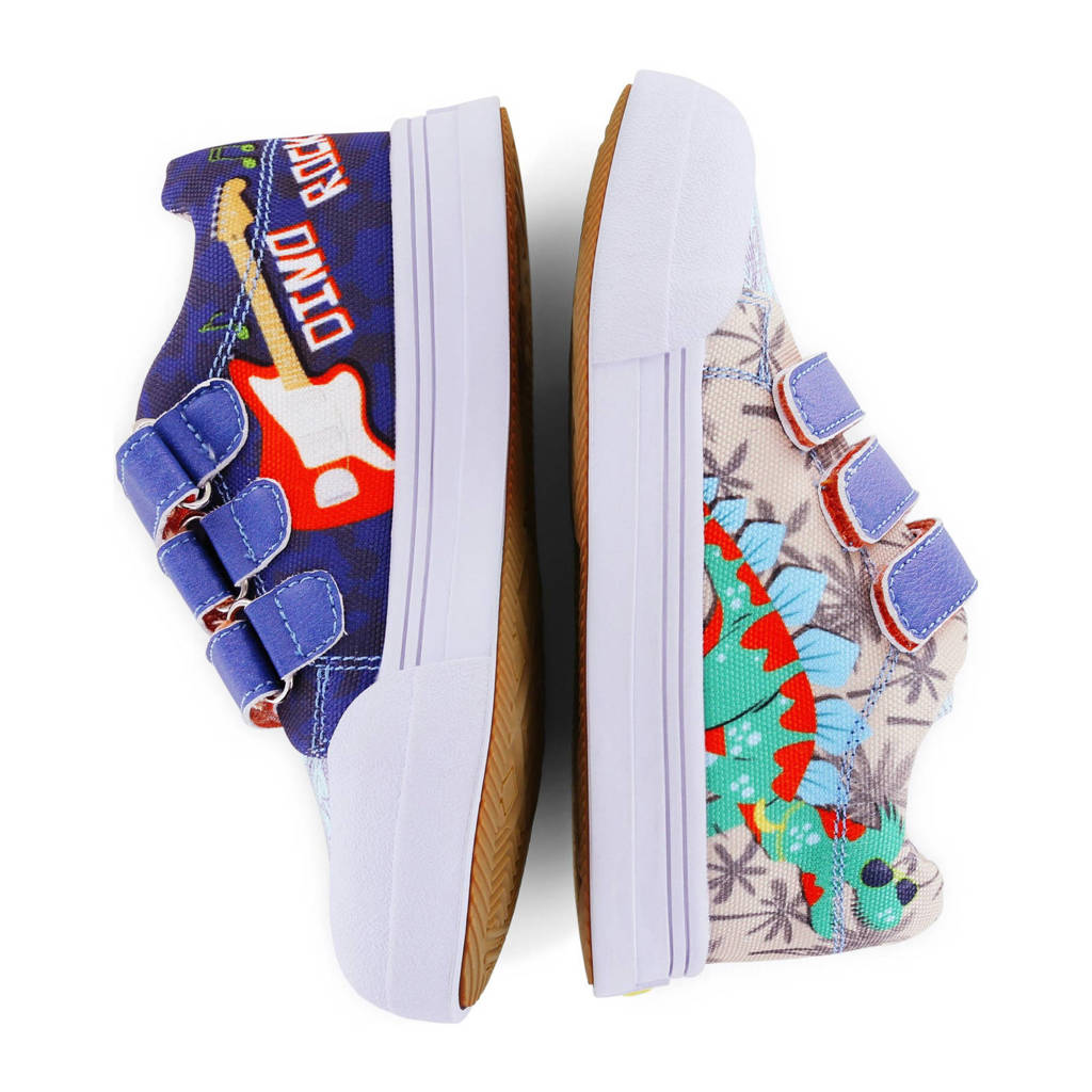 Go Banana's sneakers beige/blauw/oranje