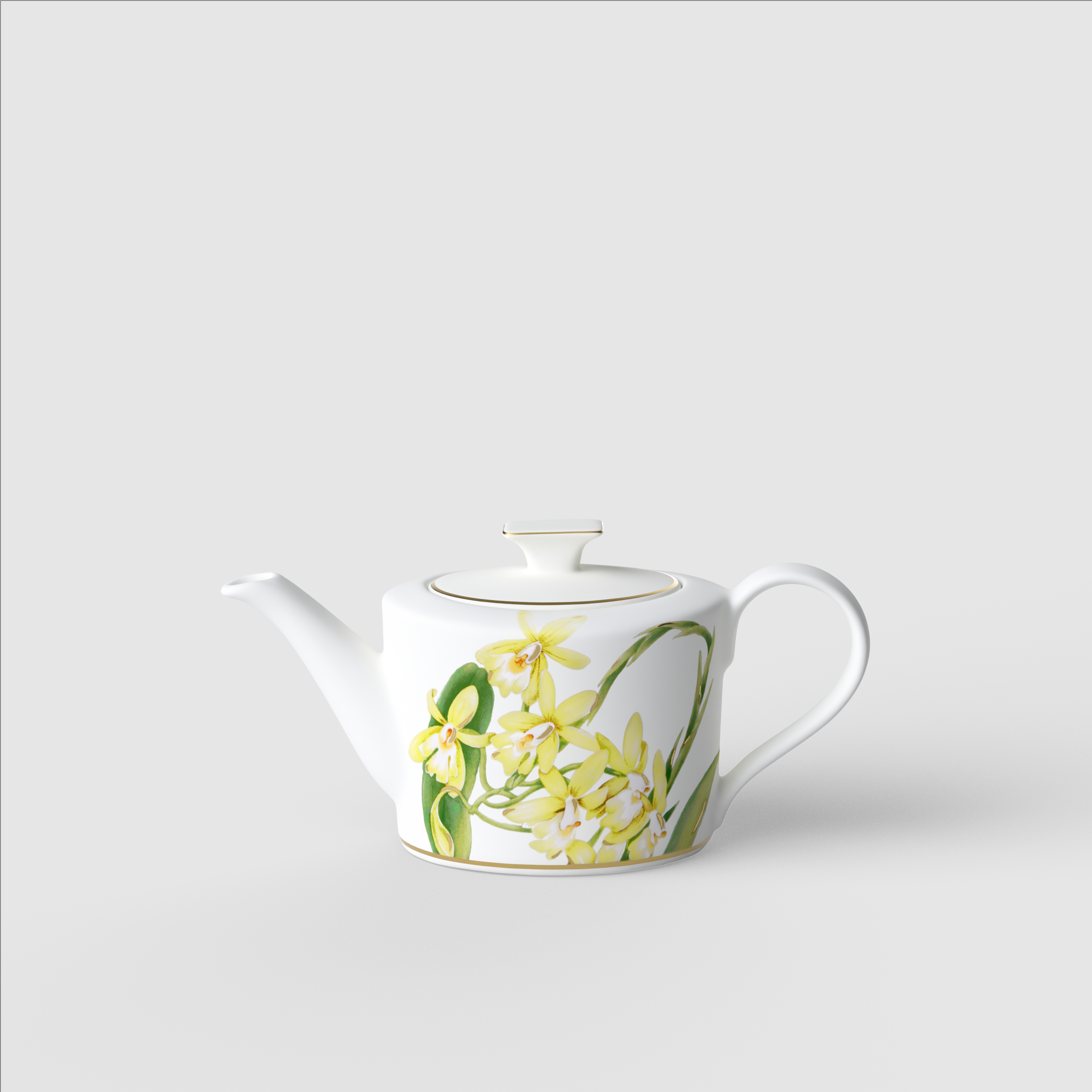 Amazonia Teapot Multi-colored, 12.9 oz, Premium Bone Porcelain