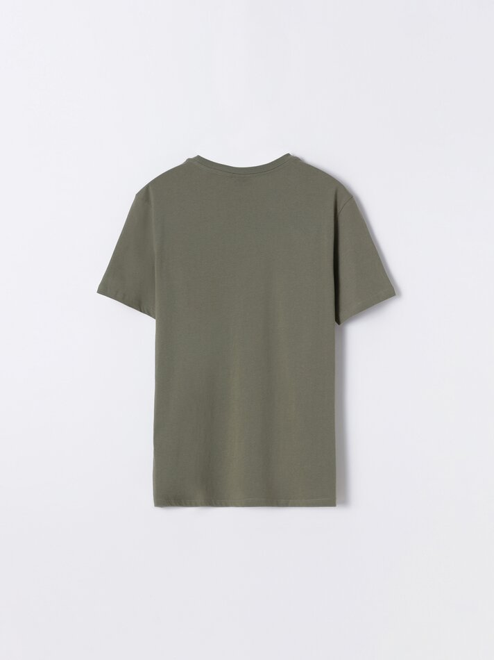 Camiseta estampada - Cáqui